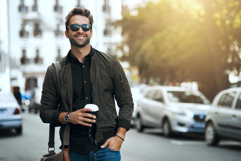 That urban feeling. Cropped shot of a handsome young man traveling through the city.